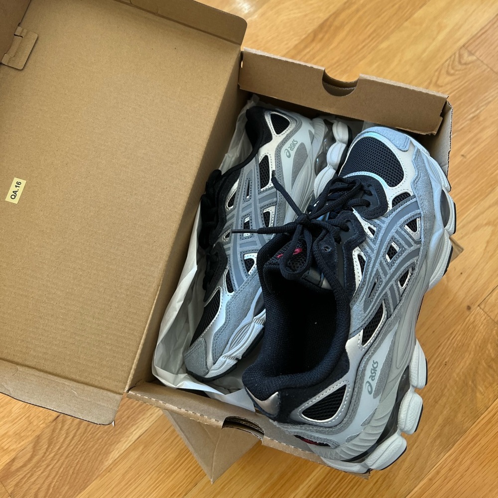 ASICS Black and Gray Athletic Sneakers